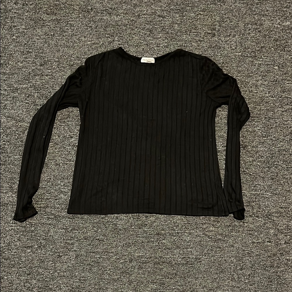 Black Long Sleeve Women's Top